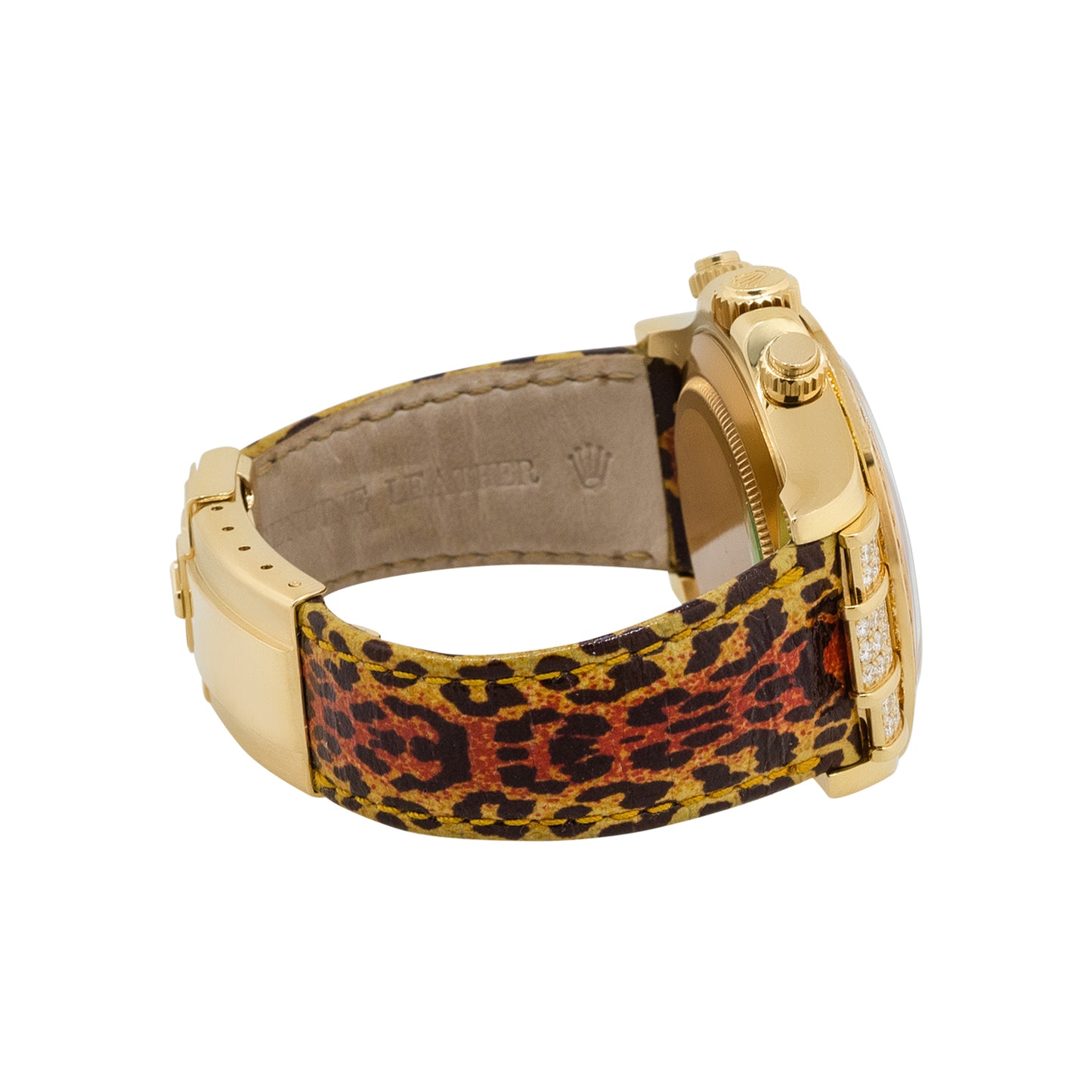 Rolex 116598SACO Daytona 18k Yellow Gold "Leopard" Sapphire & Diamond Watch