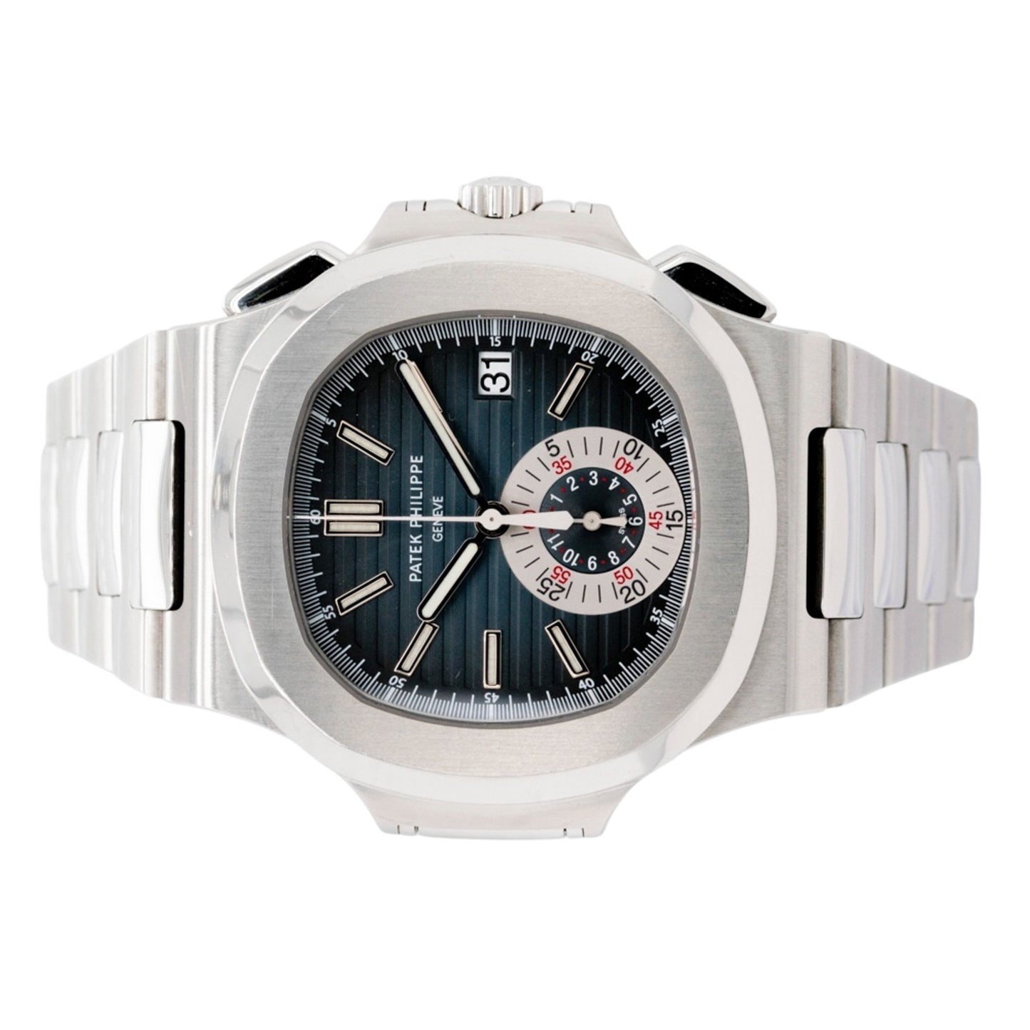 Patek Philippe 5980/1A 001 Nautilus Blue Dial Stainless Steel Watch
