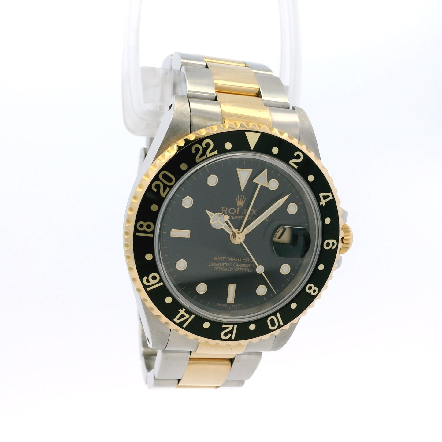 Rolex 16713 GMT-Master 18k Yellow Gold and Stainless Steel Watch