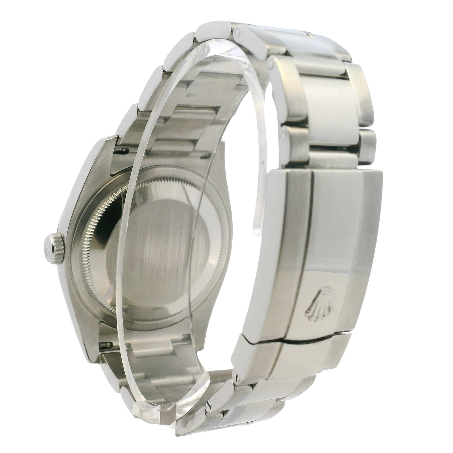 Rolex Datejust 116200 Stainless Steel 36mm Aftermarket Mother of Pearl Diamond Dial Watch