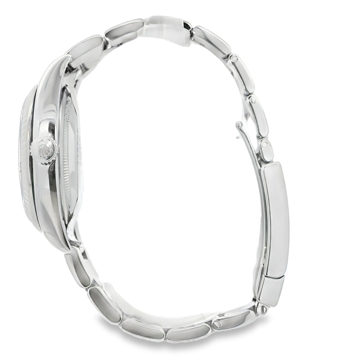 Rolex Datejust 116200 Stainless Steel 36mm Aftermarket Mother of Pearl Diamond Dial Watch