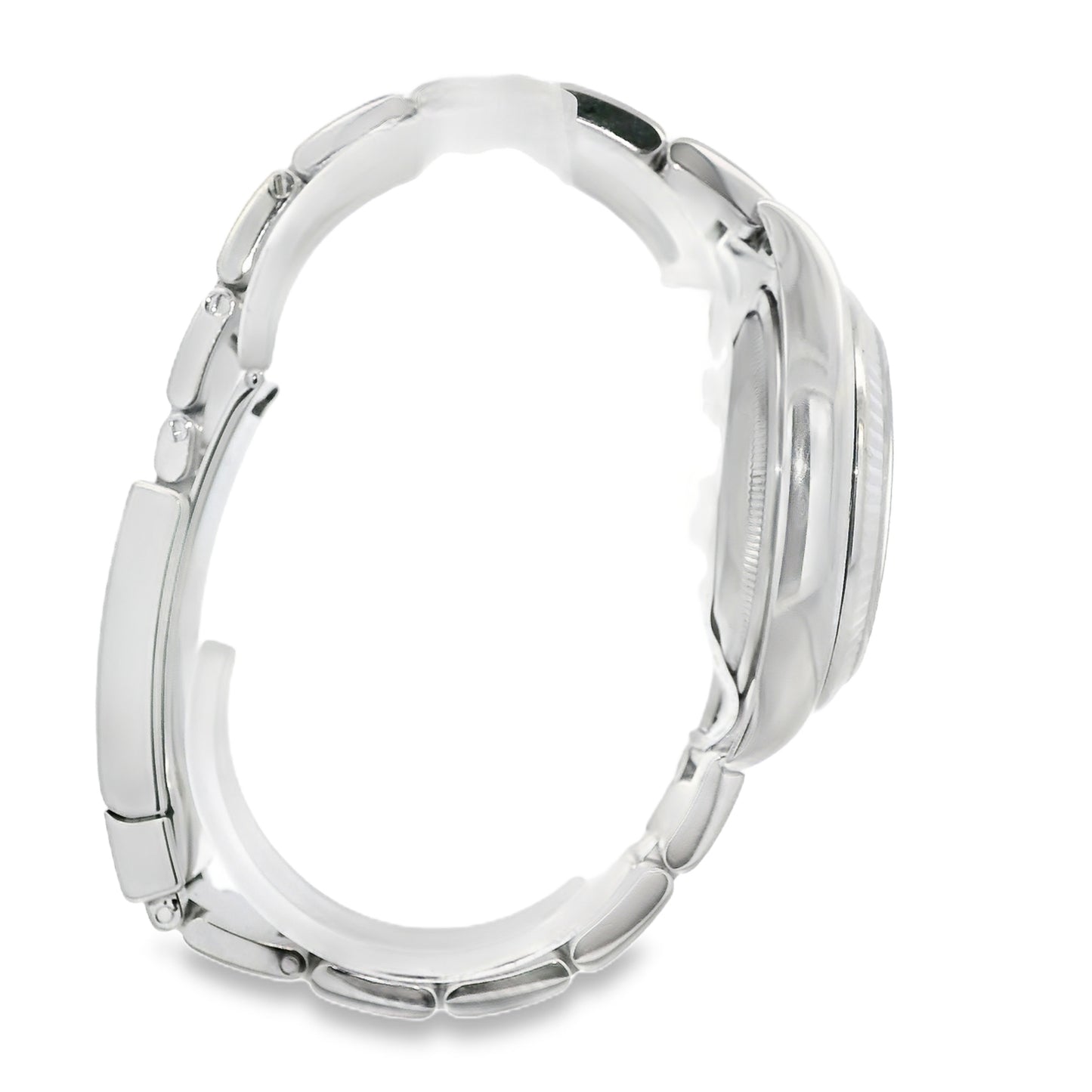 Rolex Datejust 116200 Stainless Steel 36mm Aftermarket Mother of Pearl Diamond Dial Watch