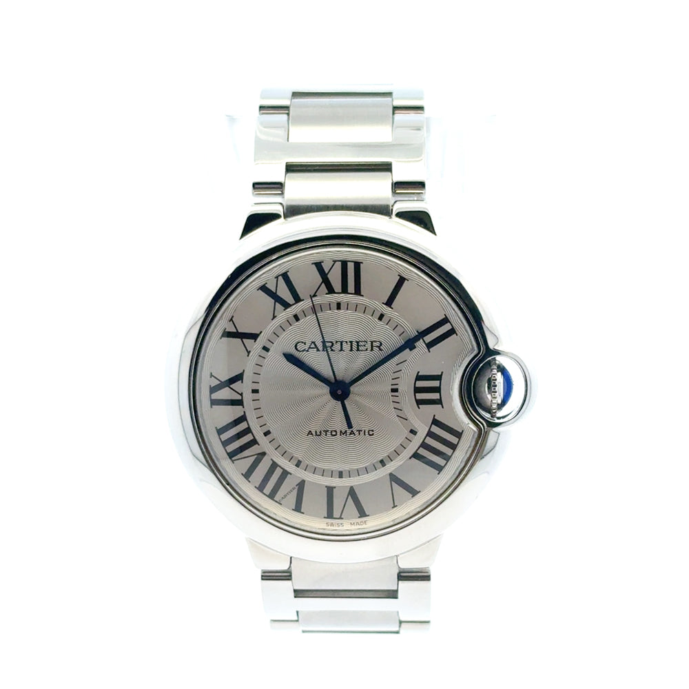 Cartier Ballon Bleu Stainless Steel 36mm Silver Dial Watch