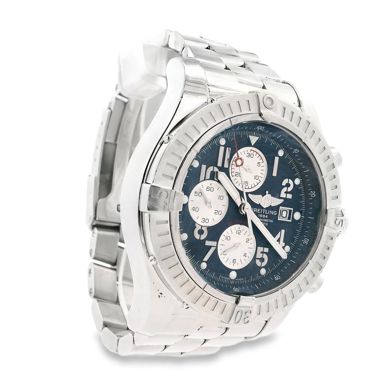 Breitling A1337011/C792 Stainless Steel with Blue Chrono Dial Watch