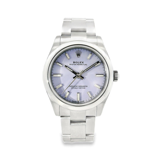 Rolex 277200 Oyster Perpetual 31mm Lavender Dial Watch