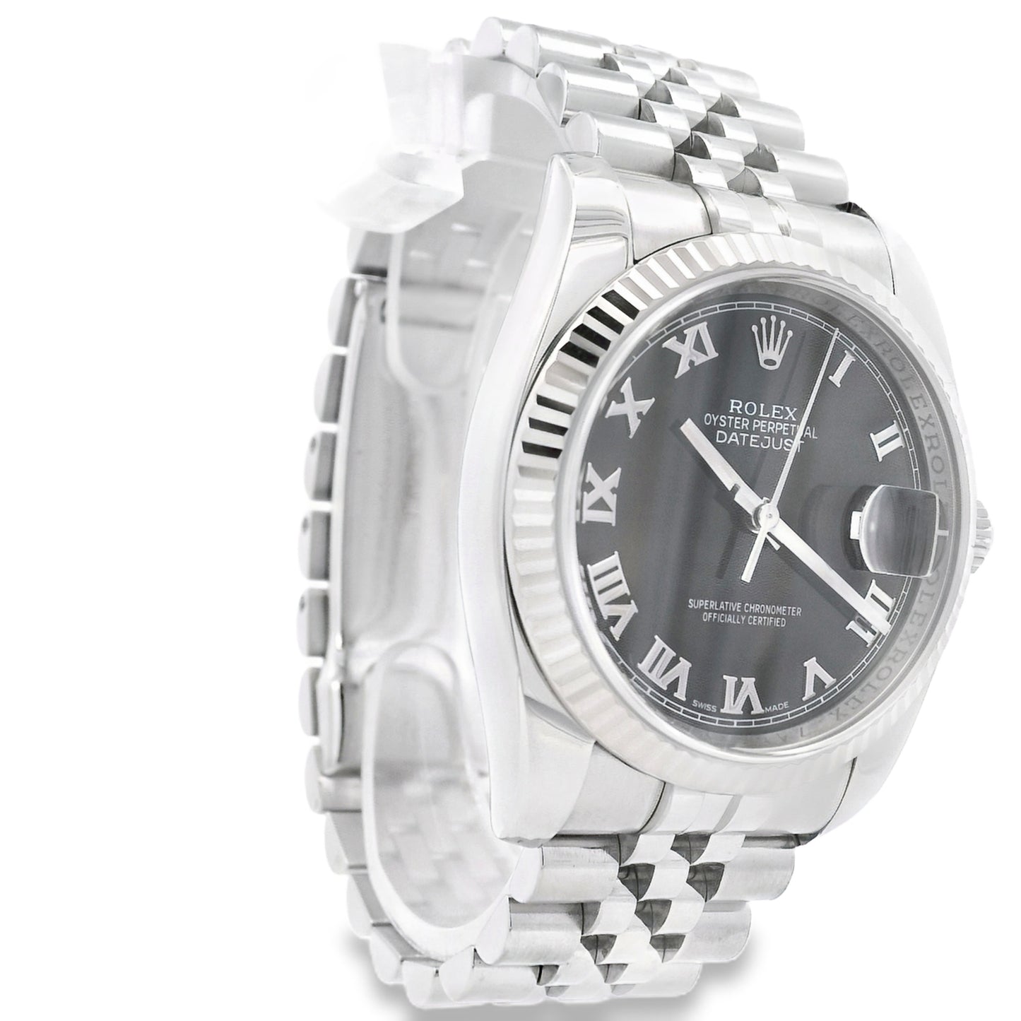 Rolex 116234 Datejust 36mm With Fluted Bezel on Jubilee Bracelet Watch