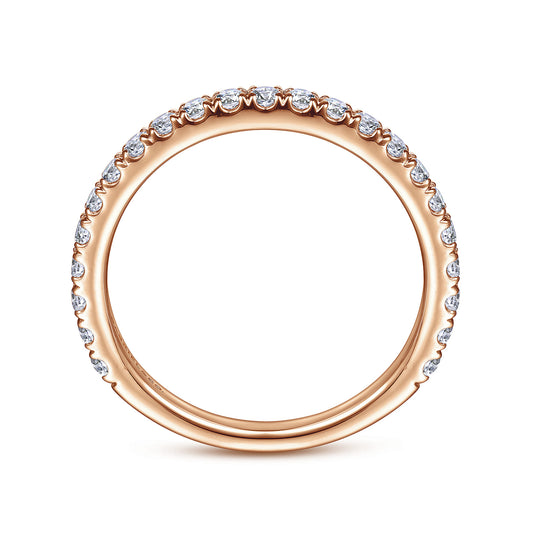 14K Rose Gold Matching Wedding Band — Gabriel & Co. WB14649R4K44JJ