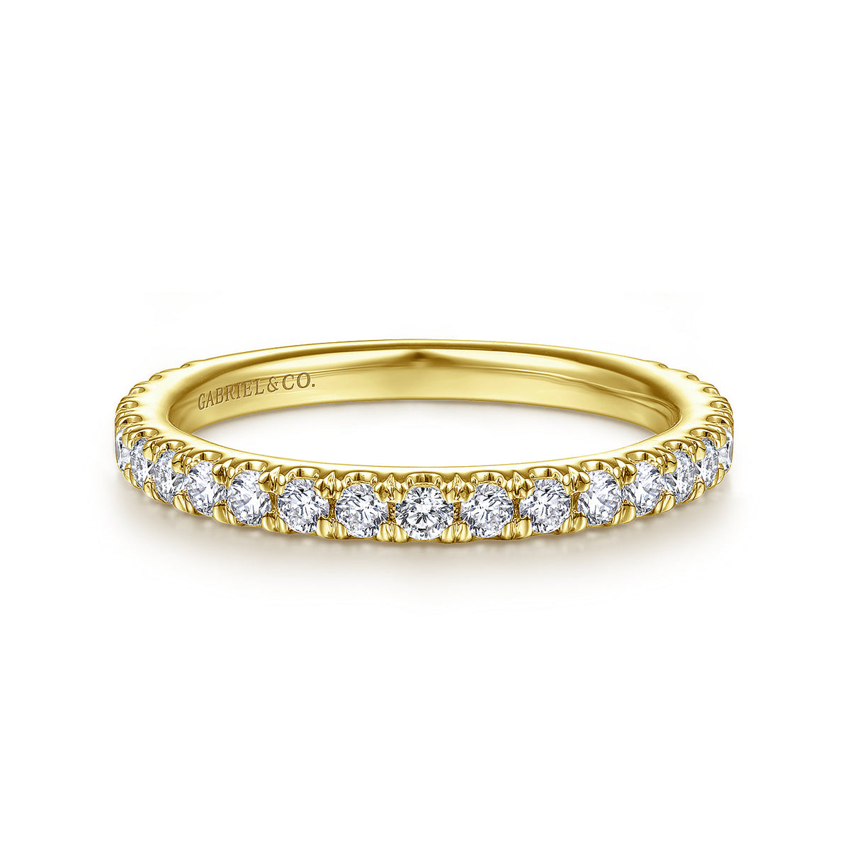 14K Yellow Gold Matching Wedding Band — Gabriel & Co. WB14649R4Y44JJ