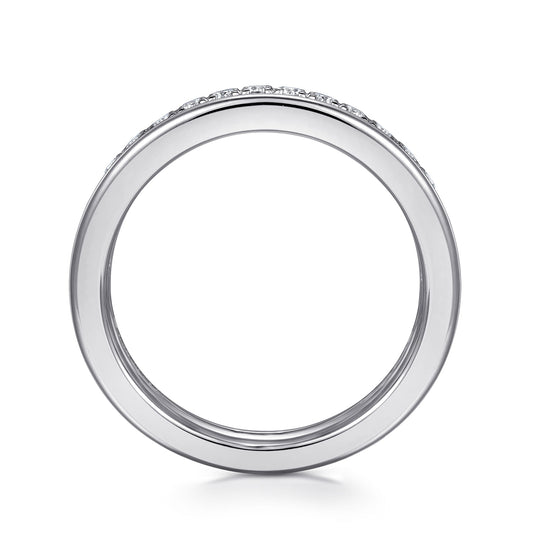 14K White Gold Matching Wedding Band — Gabriel & Co. WB16303O8W44JJ