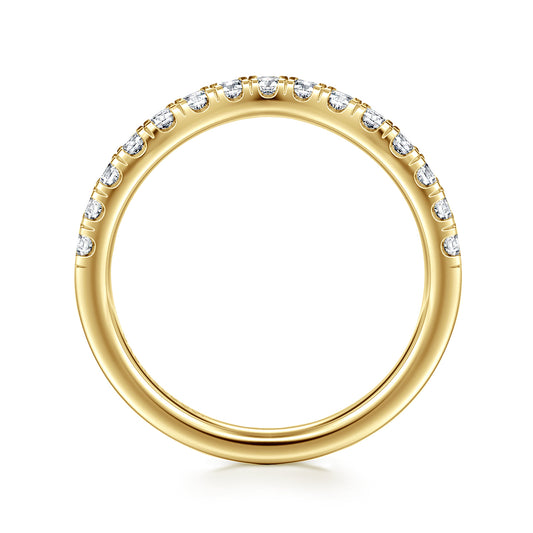 14K Yellow Gold Diamond Matching Wedding Band — Gabriel & Co. WB16507O10Y44JJ