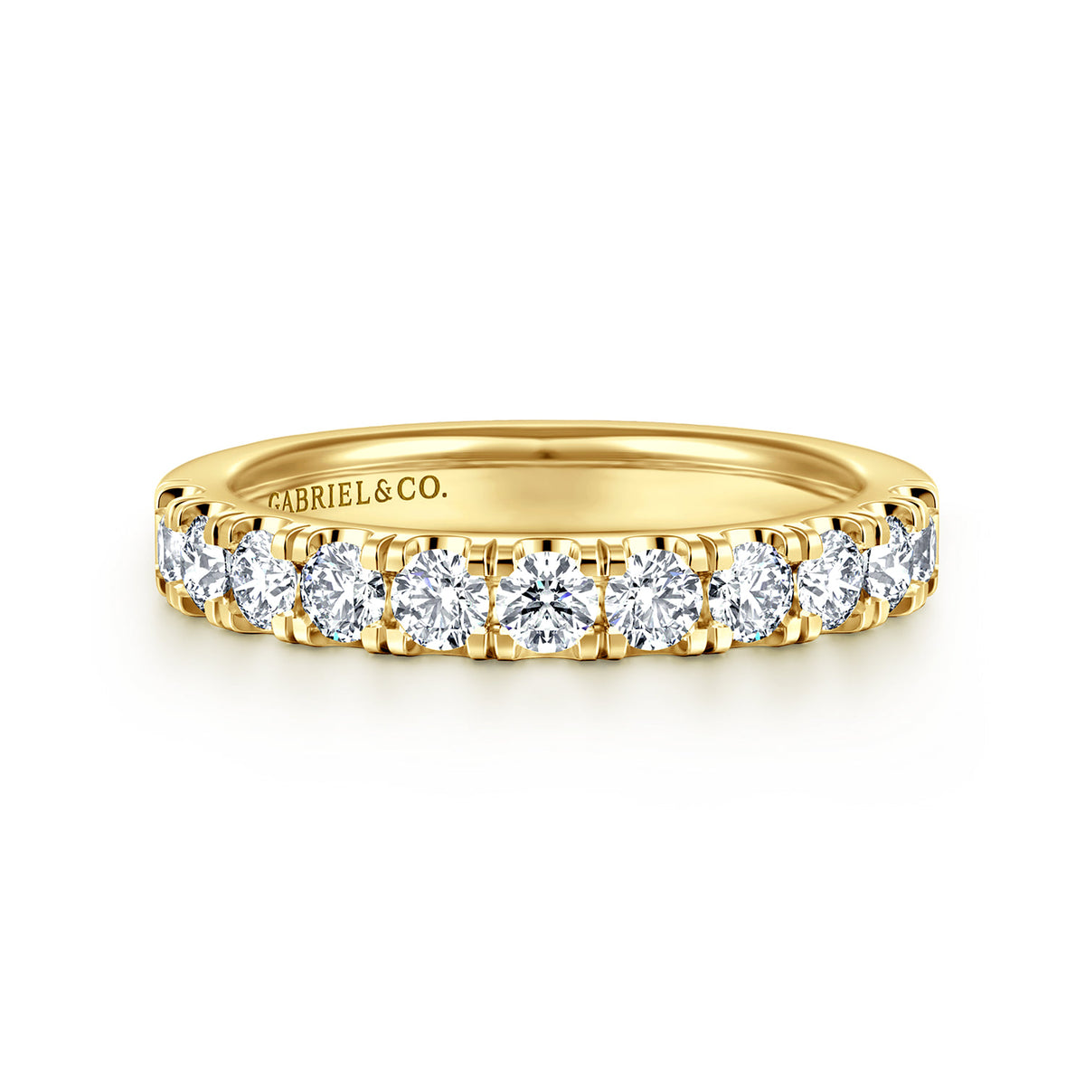 14K Yellow Gold Diamond Matching Wedding Band — Gabriel & Co. WB16859R8Y44JJ