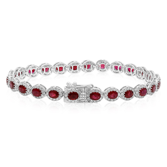 Oval Ruby Bracelet — view 2