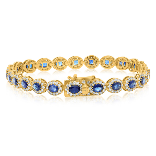 Oval Sapphire Bracelet — view 2