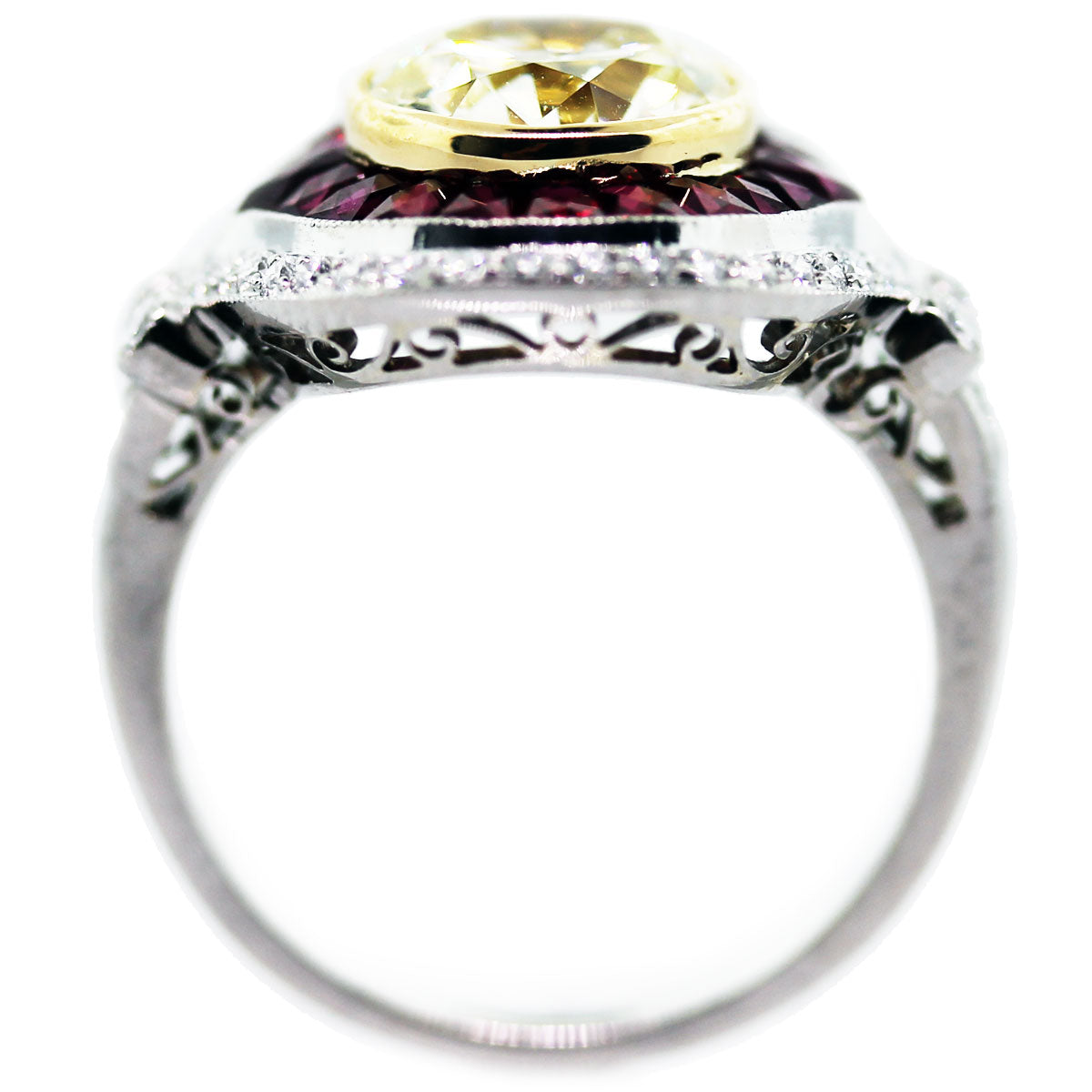 2 Carat Halo Style Engagement Ring
