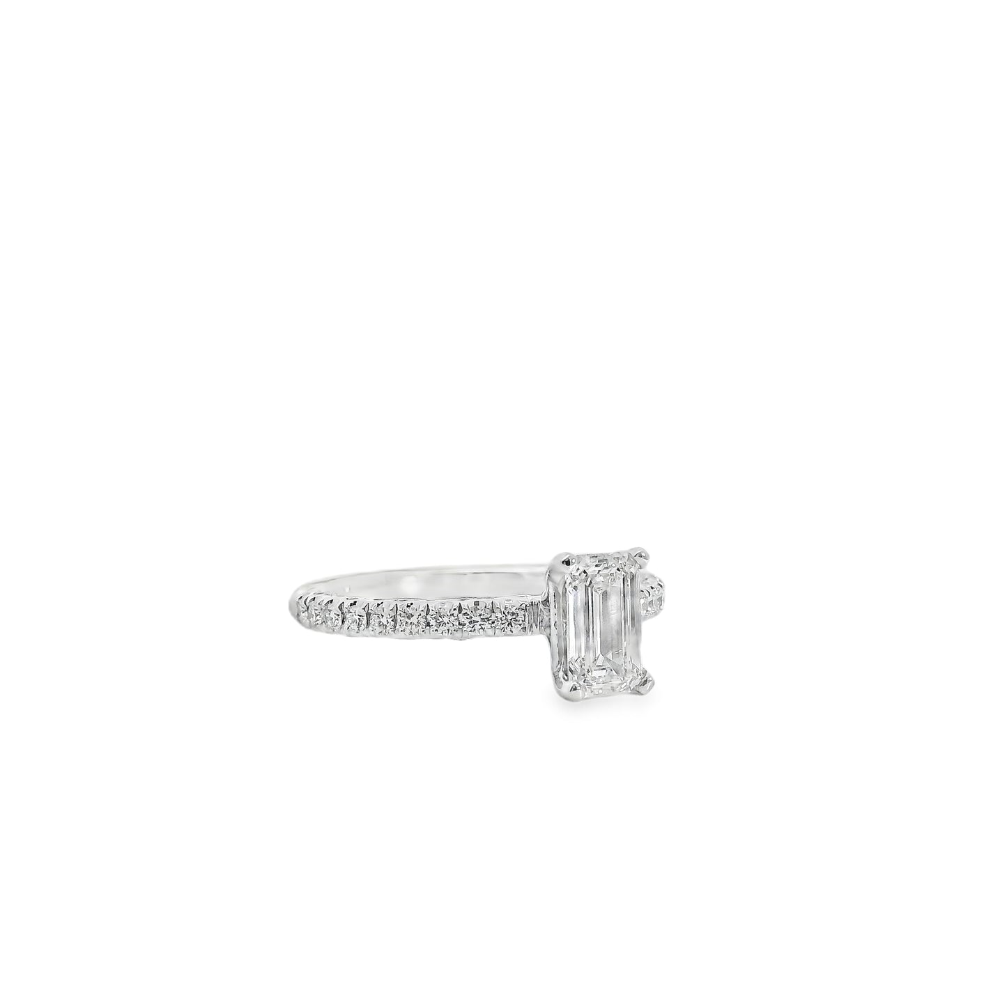 18k White Gold GIA Certified 0.80ct Diamond Engagement Ring
