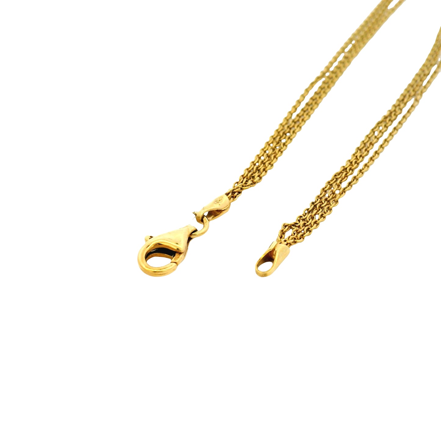 18k Yellow Gold Necklace with Citrine Oval Pendant