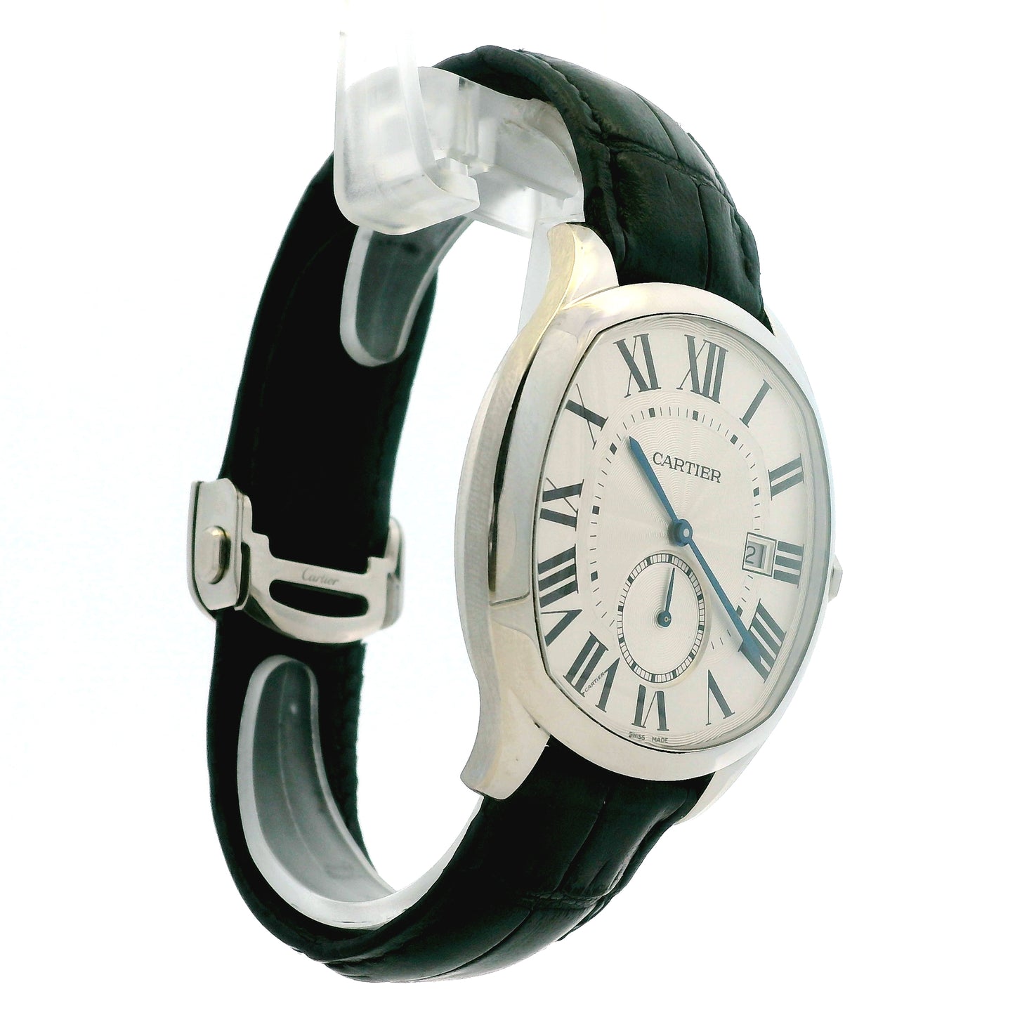 Cartier Drive De Cartier WSNM0004 40x41mm Silver Guilloché Dial Stainless Steel Watch — photo 11 of 11