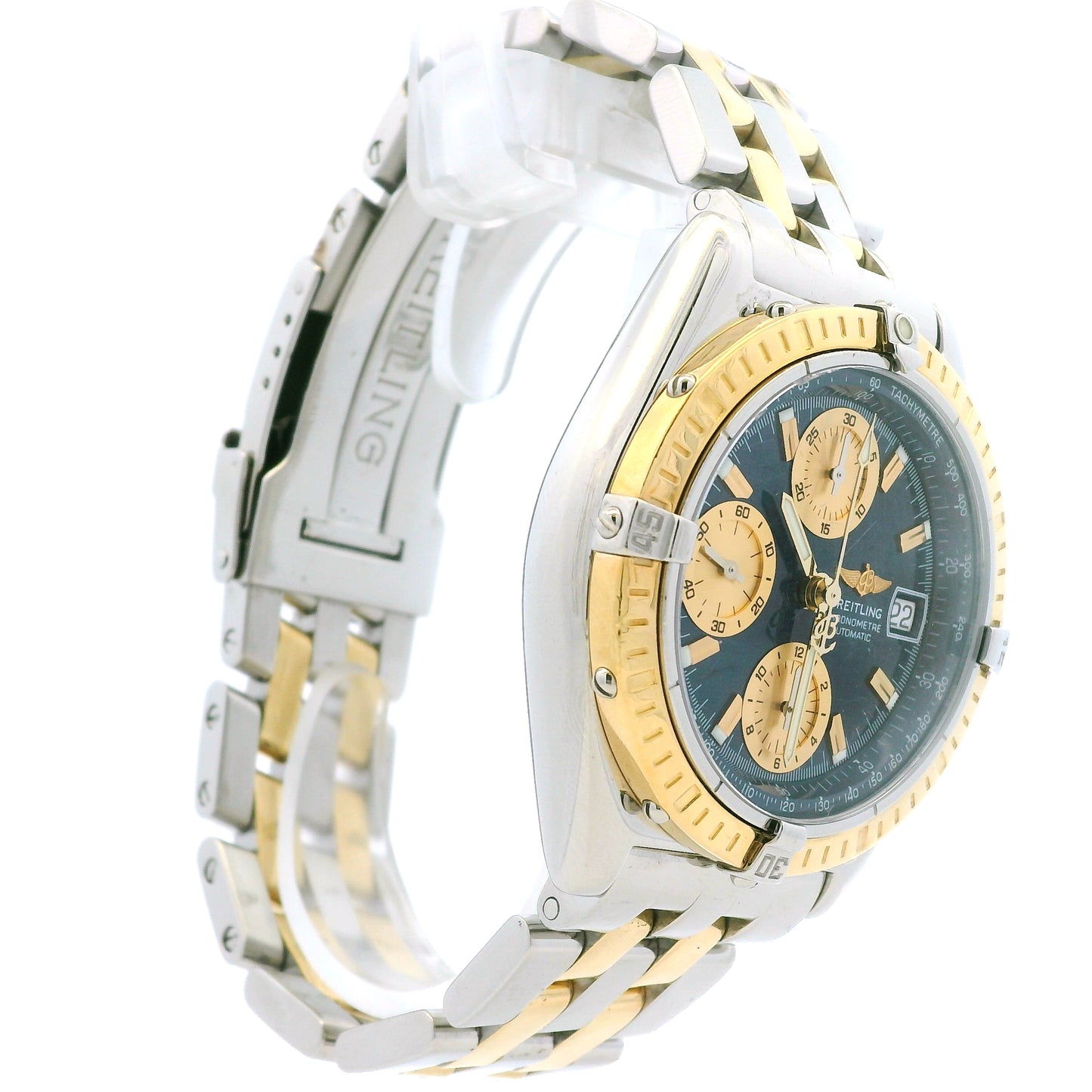 Breitling D13352 Chronomat 39mm Blue Dial Two-Tone Watch — photo 13 of 13