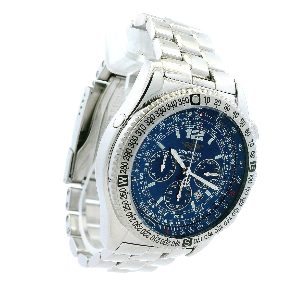 Breitling A42362 Stainless Steel Blue Chronograph Dial Watch — photo 13 of 13