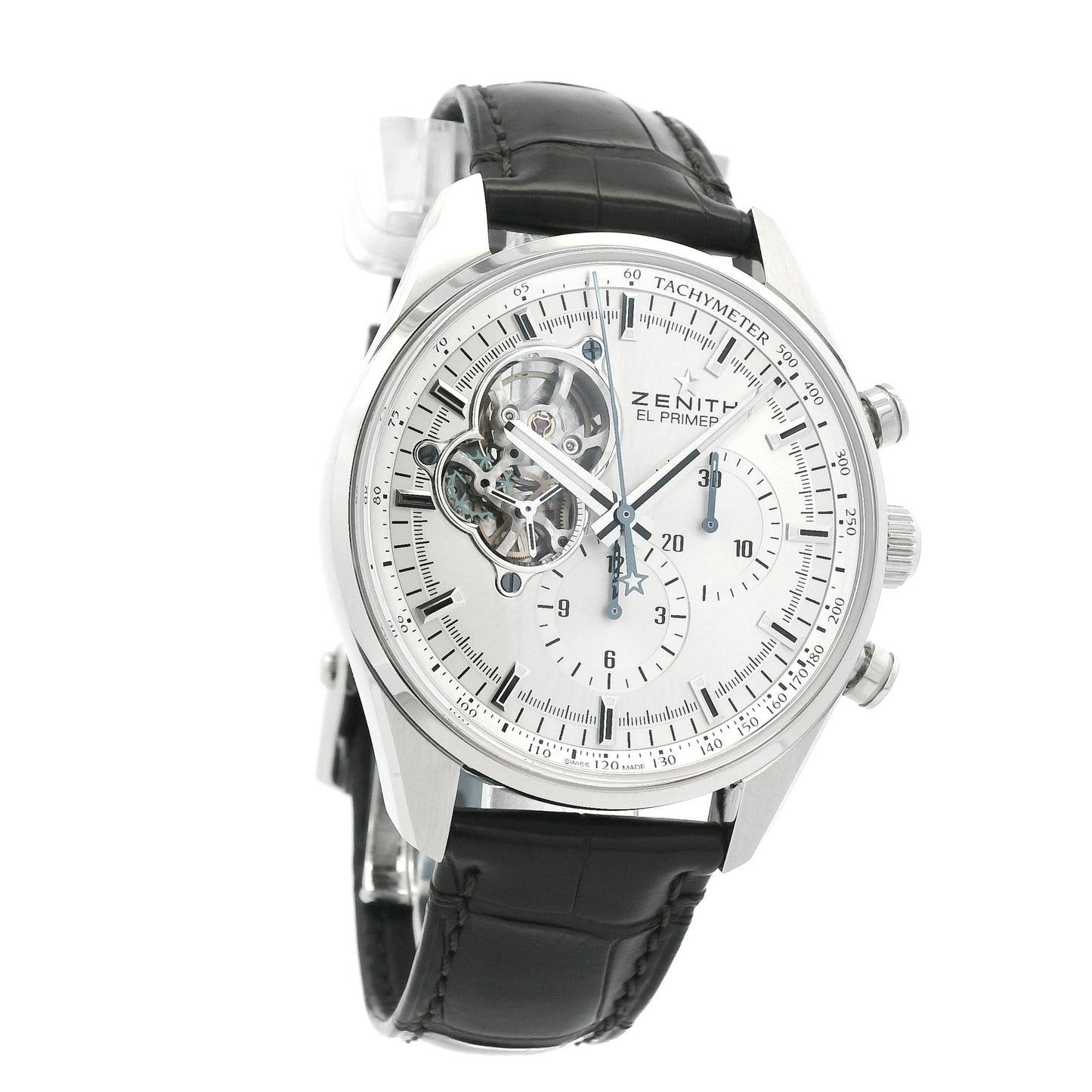 Zenith El Primero Chronomaster 03.2040 Silver Quarter Skeletonized Dial Watch