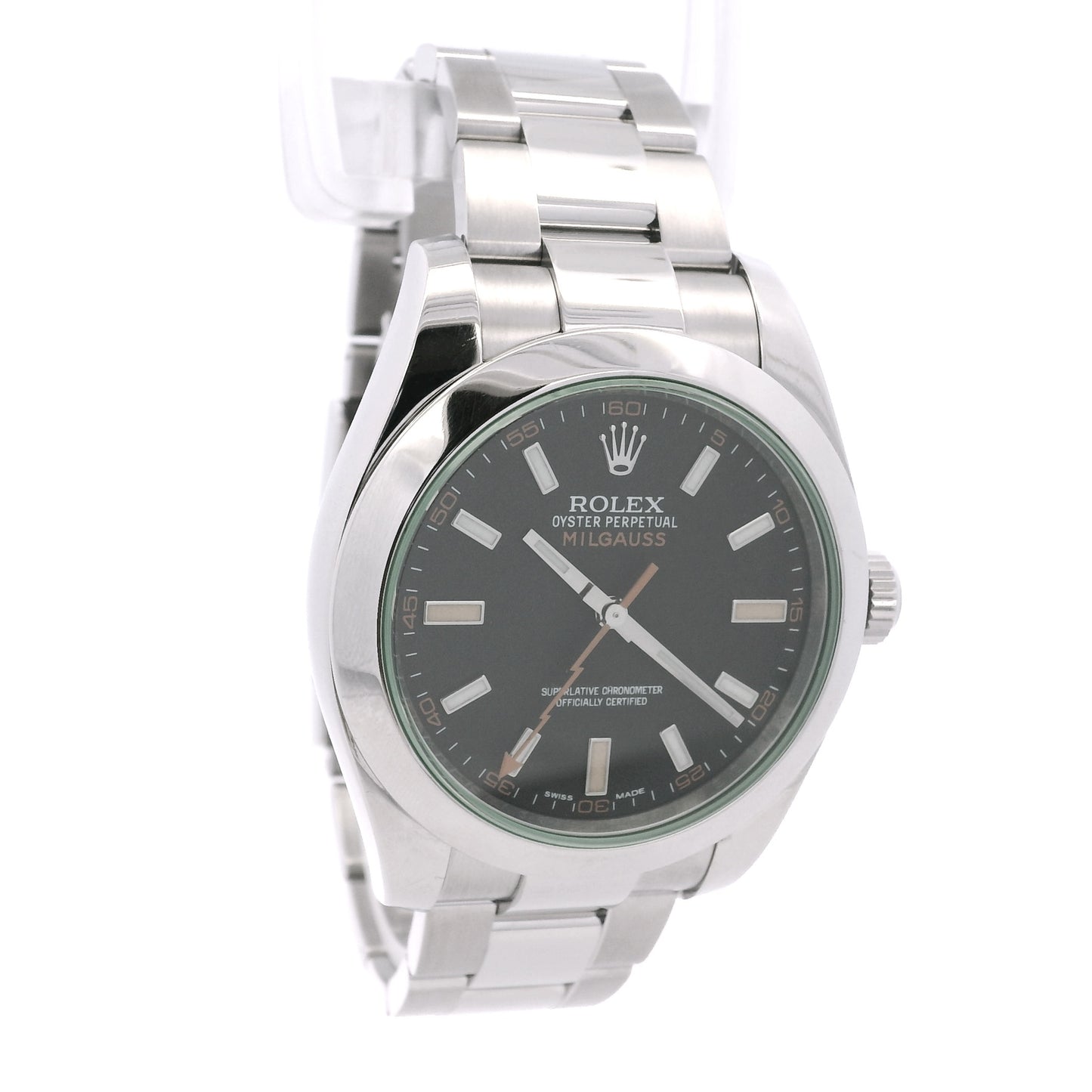 Rolex 116400GV Milgauss Stainless Steel 40mm Watch