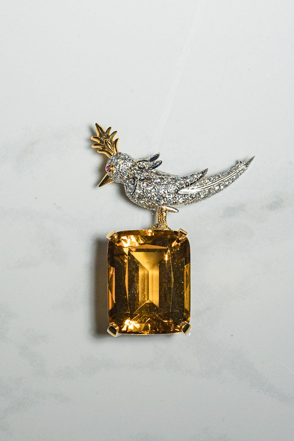 Elegance in Design: The Tiffany & Co. 'Bird on a Rock' Brooch - Diamonds by Raymond Lee