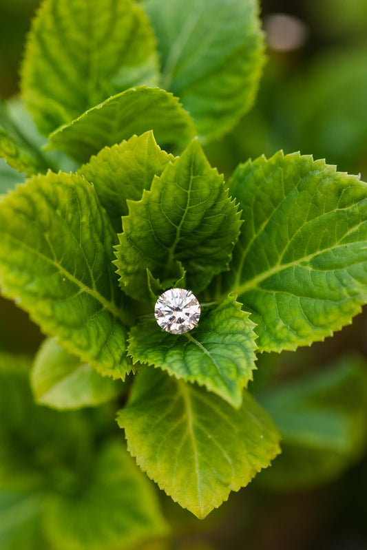 Round cut loose Moissanite