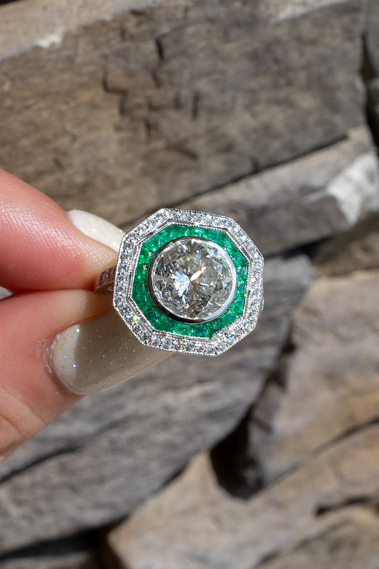 art deco engagement rings