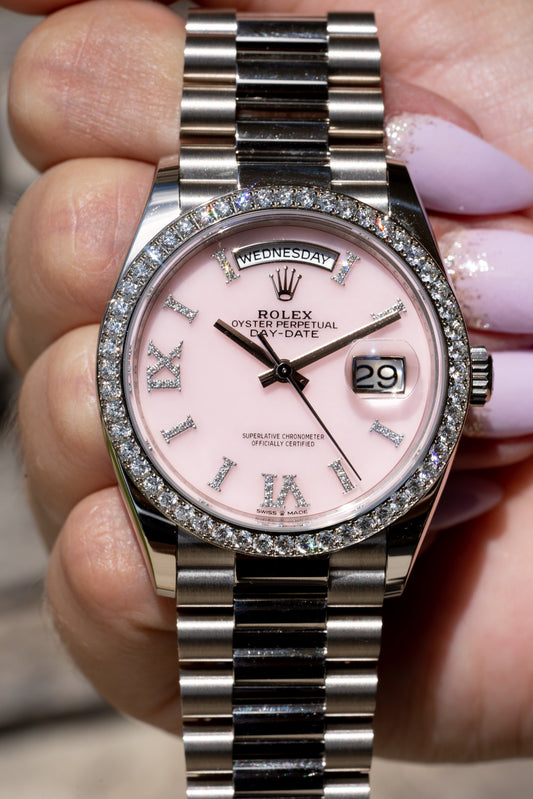 Rolex day date 36 opal diamond women’s watches