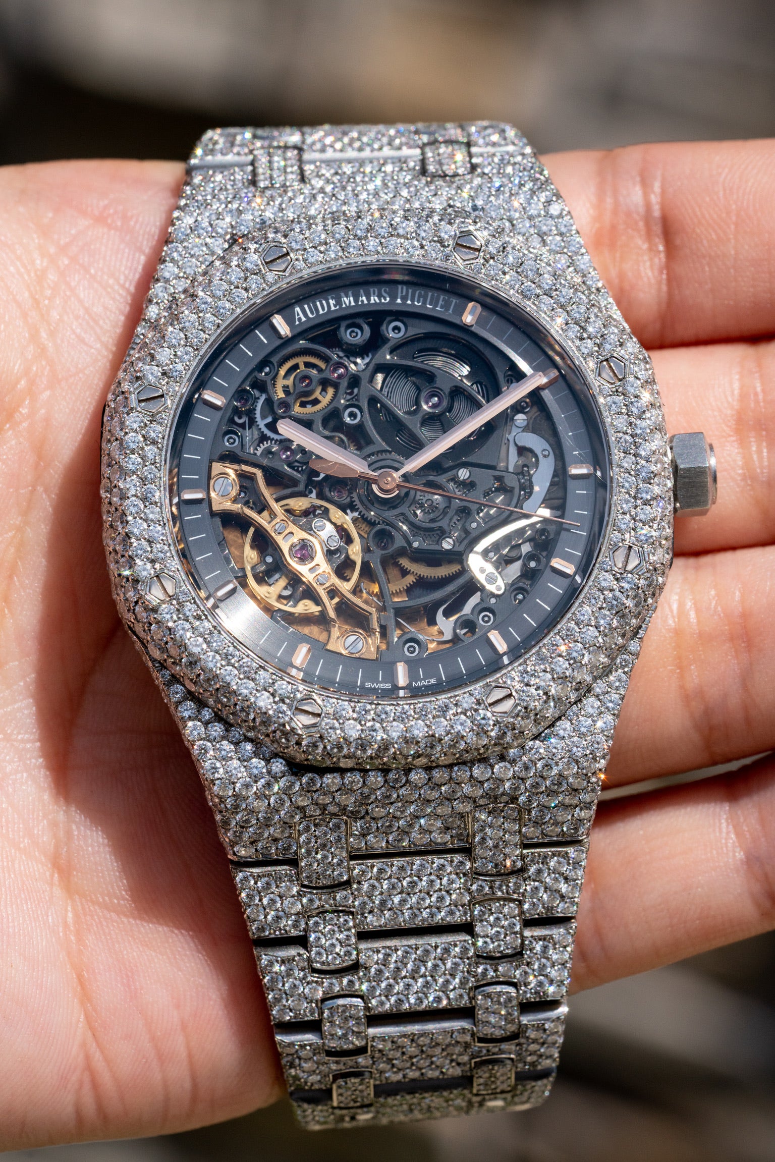AP Skeleton Watch | Audemars Piguet Royal Oak Skeleton AP – Diamonds By ...
