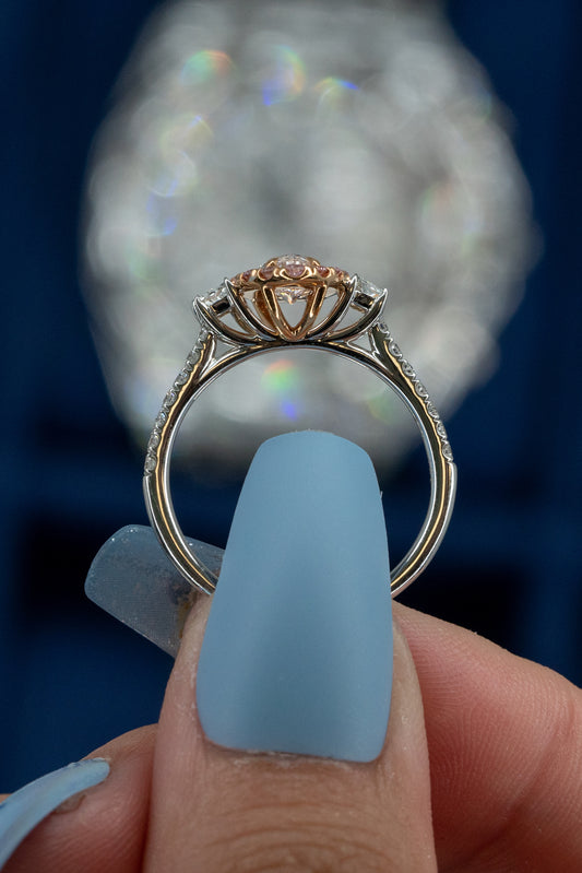 Vintage Gold Diamond Cluster Ring