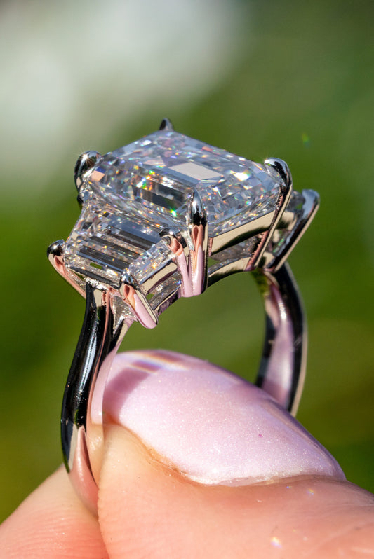 Three stone engagement rings