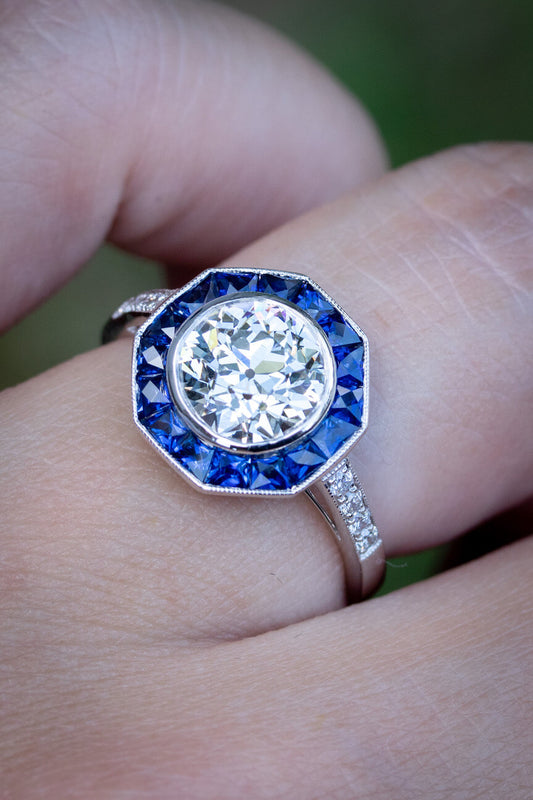 gemstone engagement rings