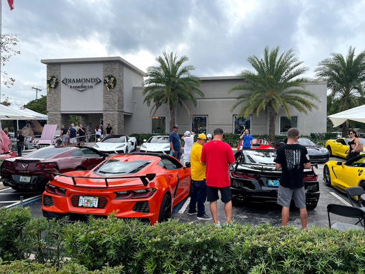 diamonds and donuts car show corvettes