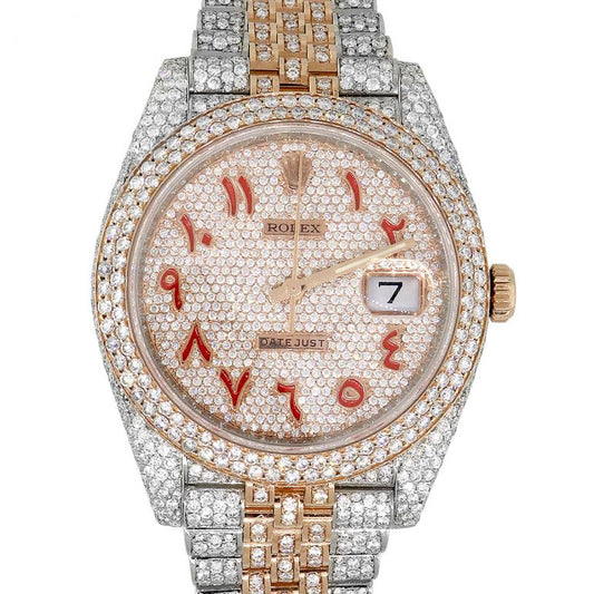 arabic dial datejust with diamonds