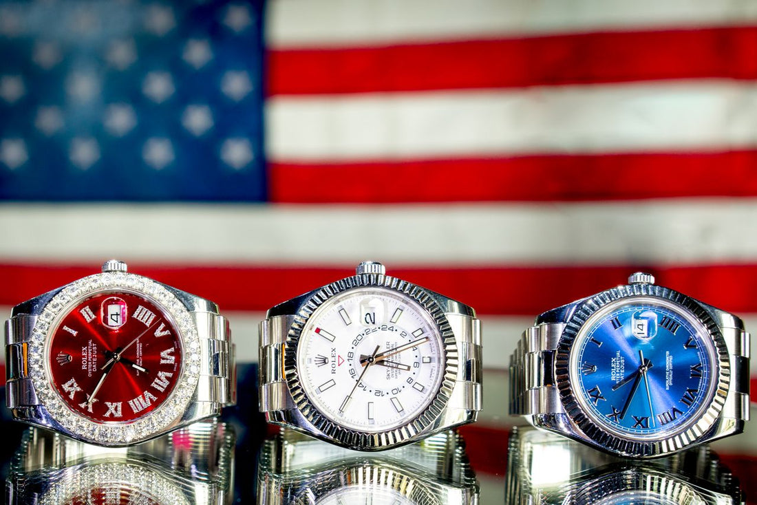 Two Rolex Datejust watches and a Sky Dweller, rather than Submariner models.