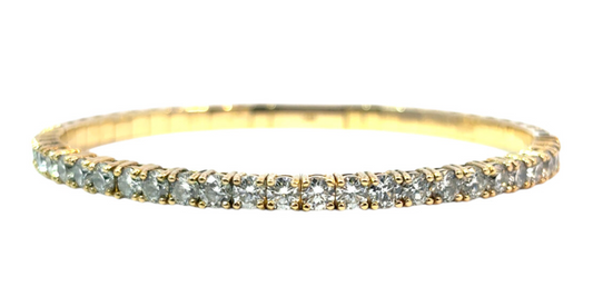 14k Yellow Gold Diamond Set Bangle Bracelet Review