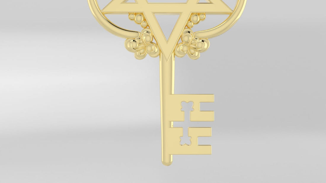 close view of a pendant necklace