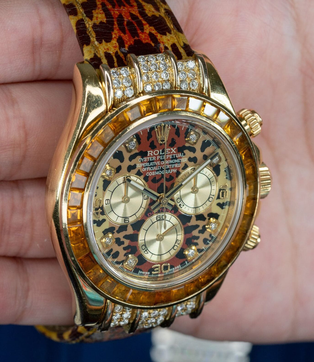 Leopard Daytona Rolex: An Eccentric Timepiece at Diamonds by Raymond Lee