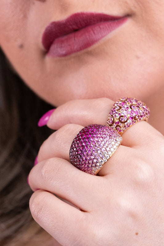 Color-Fade Cocktail Ring