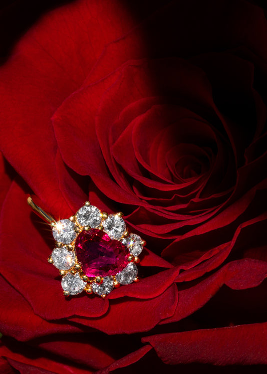 Ruby and Diamond Rings