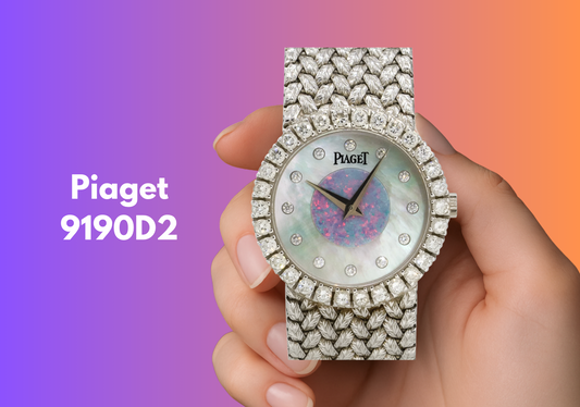 Piaget 9190D2: A Rare White Gold Mother of Pearl Opal Diamond Watch for Women