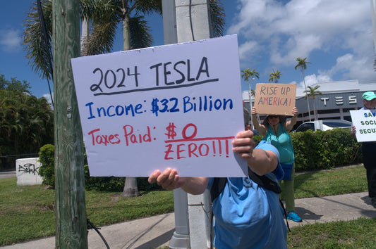 Tesla Takedown: Protest in South Florida Showcases Rising Tension in America