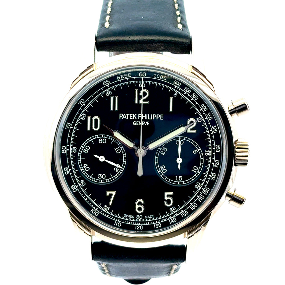 Patek Philippe 5172G-001 Blue Dial Manual Wind Watch on Leather Band