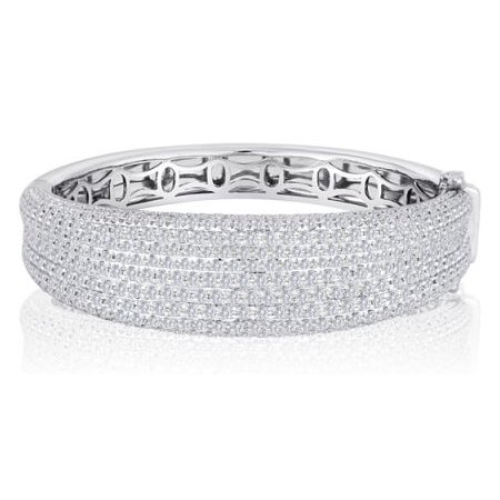 8.48 Pavé Diamond Bangle — view 5