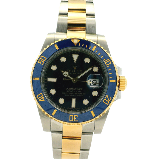 Rolex 116613LB Submariner 40mm Blue Dial Two-Tone Oyster Bracelet Watch