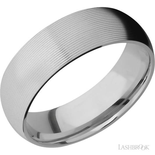 Lashbrook 7mm Domed Titanium Wedding Band