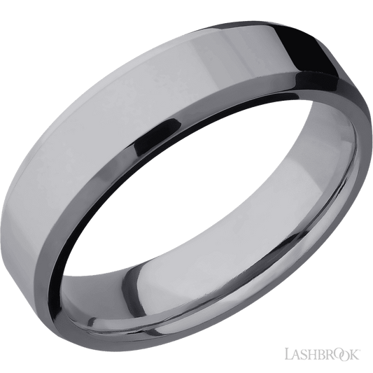Lashbrook 6mm Beveled Tantalum Wedding Band