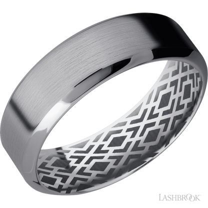 7 mm wide High Bevel Tantalum band.