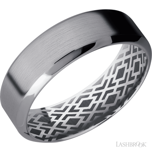 Lashbrook 7mm High Bevel Tantalum Wedding Band
